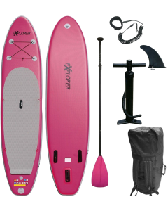 320 eXplorer SUP - Stand Up Paddle Surfboard I 320x76x15cm | rosa